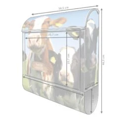 Wandbriefkasten Briefkasten Edelstahl Kühe -Hochwertiger Türklingelladen wandbriefkasten briefkasten edelstahl kuehe4