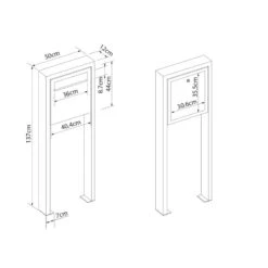 Zaunbriefkasten Standbriefkasten Weiß RAL 9016 13 Zaunbriefkasten Standbriefkasten Weiß RAL 9016 -Hochwertiger Türklingelladen zaunbriefkasten standbriefkasten weiss ral 90166
