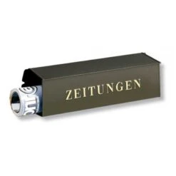 Zeitungsbox Kupfer Mit Geprägter Beschriftung Zeitungen