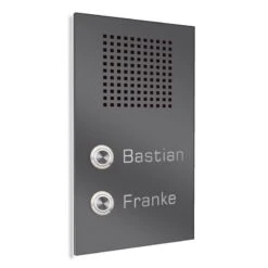 Zweifamilien Edelstahl Türklingel 150x250mm Mit Sprechsieb 11 Zweifamilien Edelstahl Türklingel 150x250mm Mit Sprechsieb -Hochwertiger Türklingelladen zweifamilien edelstahl tuerklingel 150x250mm mit sprechsieb5