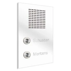 Zweifamilien Türklingel 140x200mm Mit Sprechsieb -Hochwertiger Türklingelladen zweifamilien tuerklingel 140x200mm mit sprechsieb4