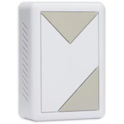 Zweiklang Gong Prisma Weiss Silber Elektromechanisch